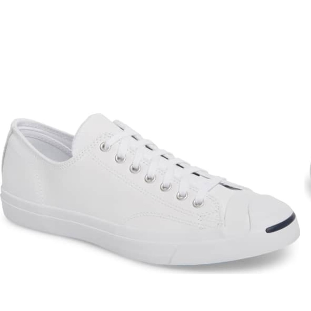 WHITE LEATHER JACK PURCELLS